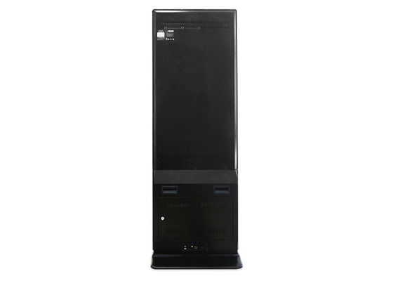 43-65inch Wifi εξαιρετικά λεπτό με τη μετριασμένη ψηφιακή υπαίθρια TV γυαλιού περιστρεφόμενη στάση αγγελιών πάτωμα 65 ίντσας που στέκεται την αφή Kios LCD
