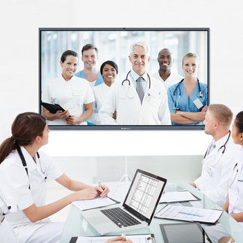 Ψηφιακό γραφείο οθόνης 65 ίντσας LCD που συναντά την έξυπνη διαλογική επίπεδη οθόνη πινάκων