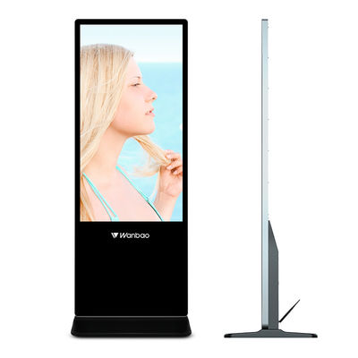 32 - Πάτωμα 65 ίντσας LCD επίδειξης Digtal εξοπλισμών διαφήμισης που στέκεται το διαφημιστικό φορέα LCD