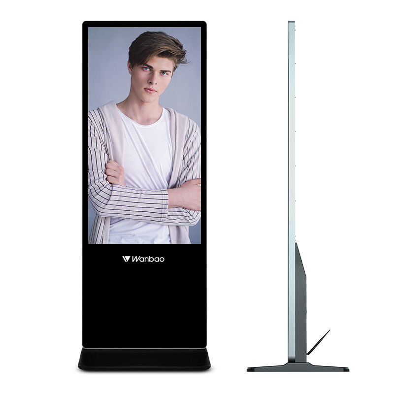 32 - Πάτωμα 65 ίντσας LCD επίδειξης Digtal εξοπλισμών διαφήμισης που στέκεται το διαφημιστικό φορέα LCD